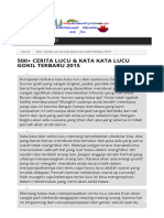 500 - Cerita Lucu & Kata Kata Lucu Terbaru 2015