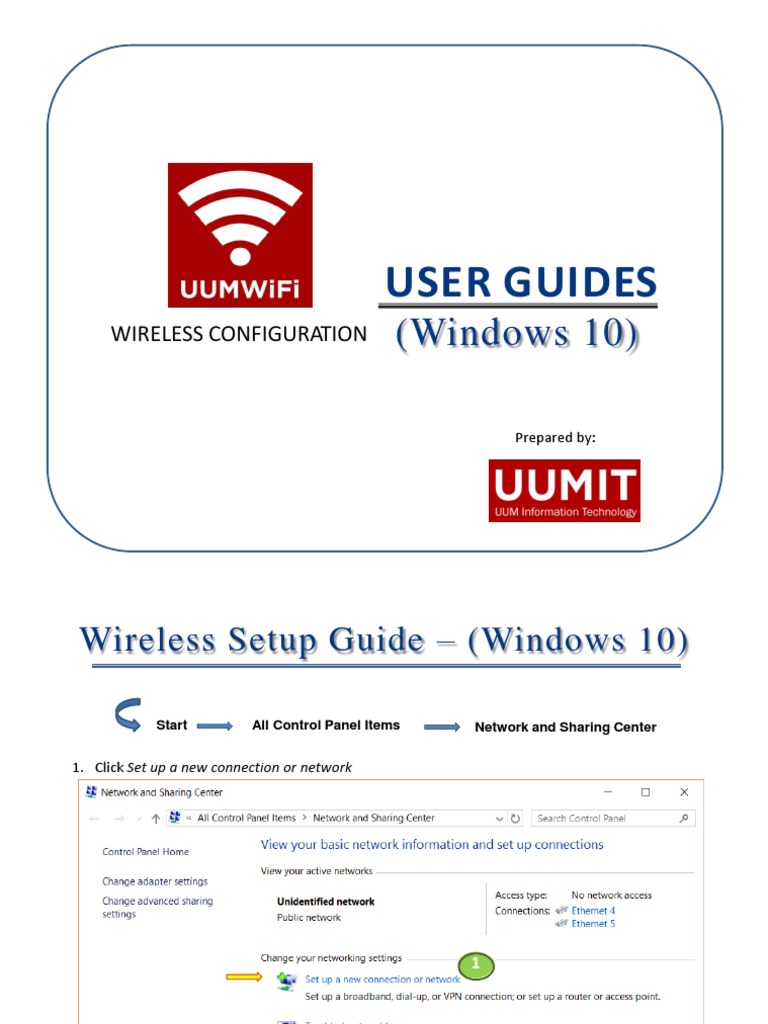 Windows 10 Wireless Setup Guide | PDF | Computers | Technology ...
