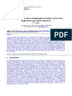 Food Adulteration and Contamination in India: Occurrence, Implication and Safety Measures