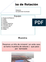 Prueba de Flotación