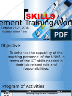 ICT Skills Enhancement Training