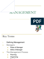 Managment and Planning