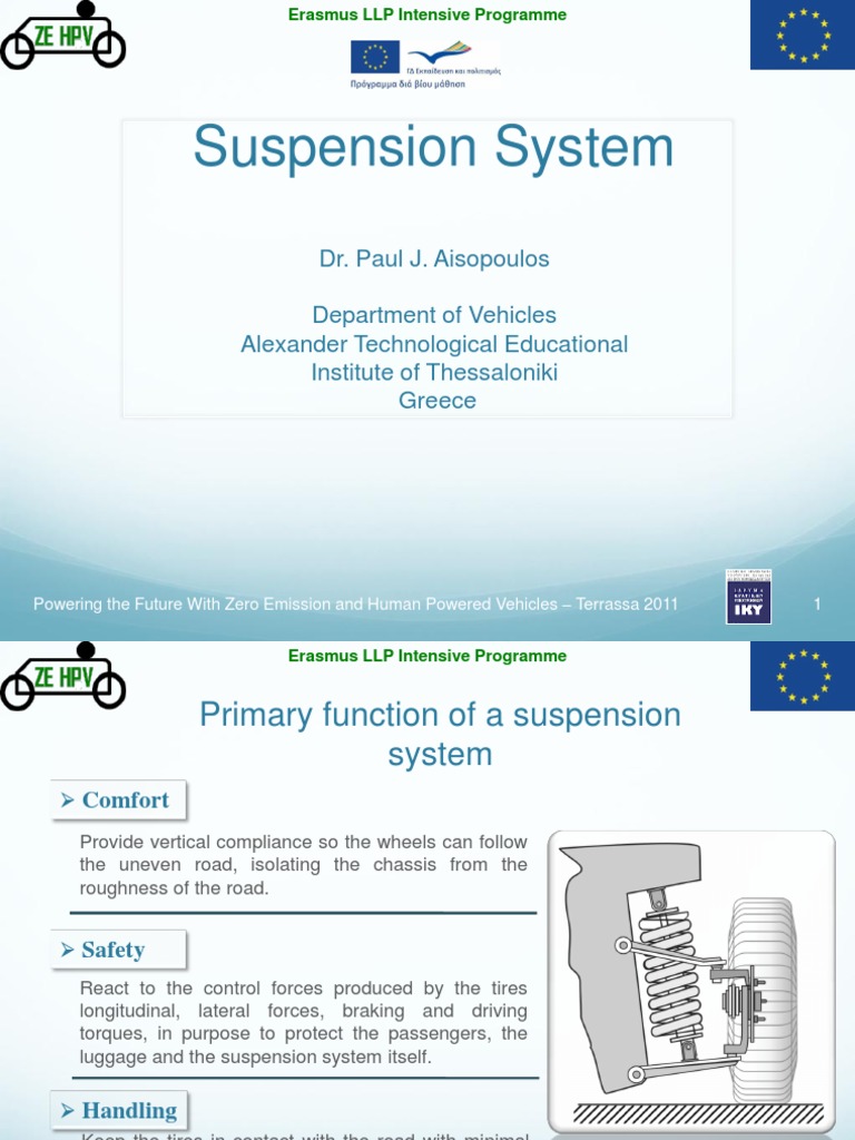 Suspension System Overview and Analysis | PDF | Suspension (Vehicle ...