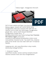 Cara Translate PDF Bahasa Inggris