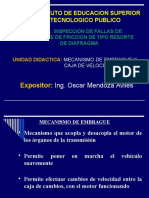 INSPECCIÓN DE FALLAS EN EMBRAGUE DE FRICCIÓN DE TIPO RESORTE DE DIAFRAGMA