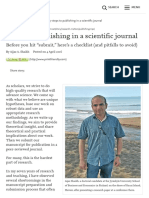 7 Steps To Publishing in A Scientific Journal