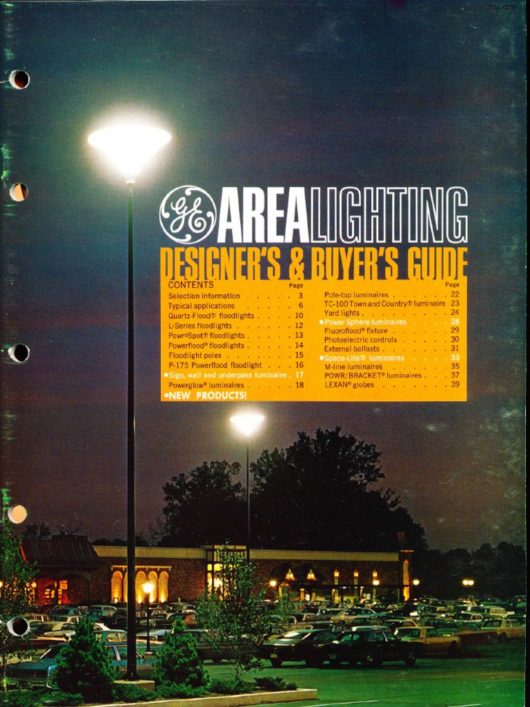 GE Outdoor Lighting Solutions Guide | PDF | Lighting | Components