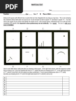 Wartegg Test Drawing Instructions | PDF