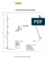 7 Meter Pole Mechanical Drawing