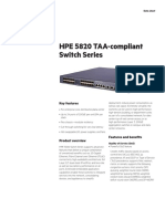 HPE 5820 TAA-compliant Switch Series: Key Features