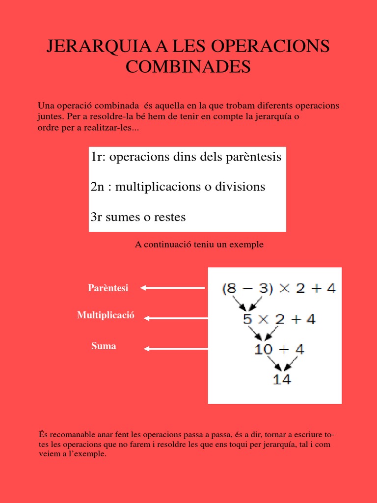 Operacions Combinades PDF