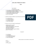 Encuesta sobre violencia de género