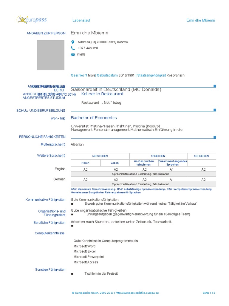 Curriculum vitae gjermanisht 05 picture