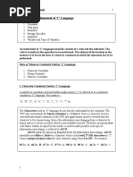 Chapter-2: Fundamental of C' Language