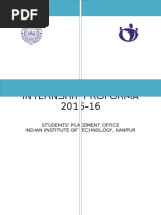 IITK IP Internship Proforma 2015-16