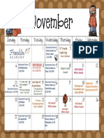 parent calendar november
