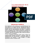 Enfoqué e Interpretación de La Realidad Nacional