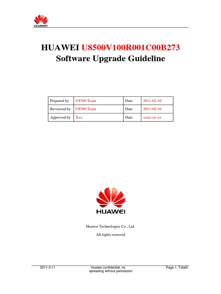 Huawei U8500 Software Upgrade Guide | PDF | Secure Digital | Zip (File ...