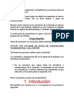 Guion 4 pasos prospección call center