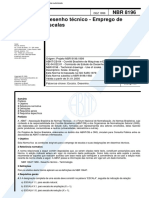 NBR 8196 - Desenho Tecnico - Emprego de Escalas PDF