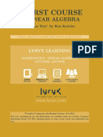 Kuttler LinearAlgebra AFirstCourse 2014A PDF