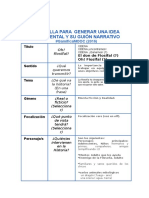 Idea Argumental y Guión Narrativo Oh! Fiosifal