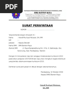 Surat Pernyataan Pelaksanaan k13