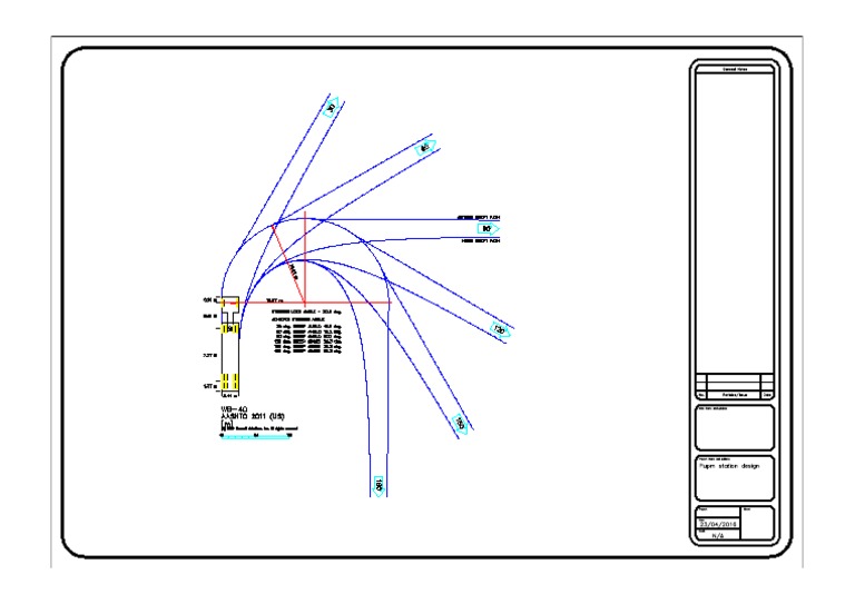WB40 Design Vehicle Dimensions