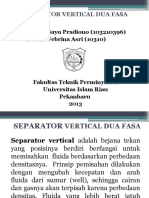 Separator Vertical Dua Fasa