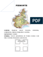 Piemonte - Testo Semplificato Con Immagini Da Colorare