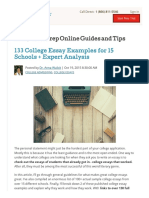 133 College Essay Examples For 15 Schools + Expert Analysis