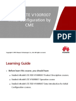 OEB305800 ENodeB LTE V100R007 Initial Configuration by CME ISSUE 1.00