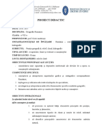 Recapitulare Geografie Proiect Didactic