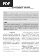 degradação do acido ascorbico em ameixas liofilizadas