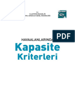 SHGM Havaalanları Kapasite Kriterleri