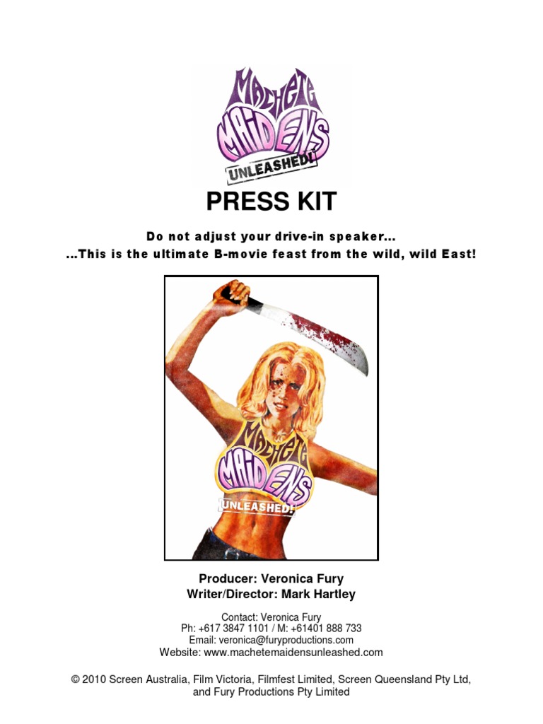 Machete Maidens Unleashed PRESS KIT | PDF | Cinema | Leisure