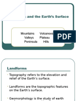 Landforms and Earth Surface