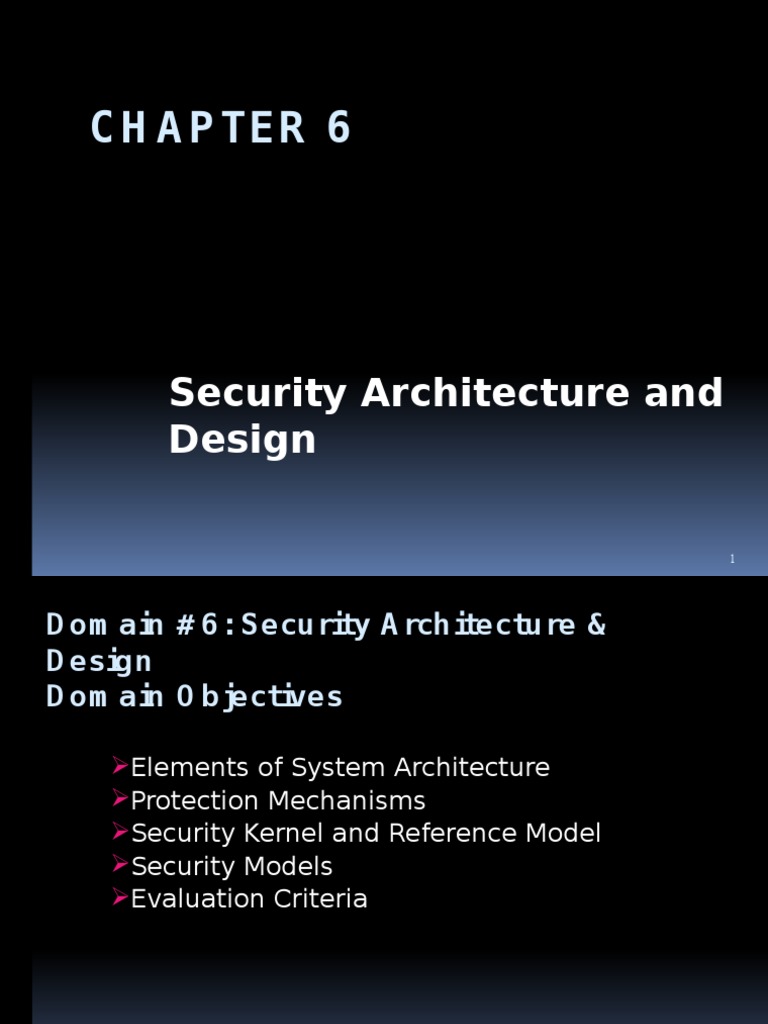 Security Architecture Overview | PDF