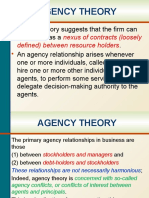  Agency Theory & Conflicts of Interest