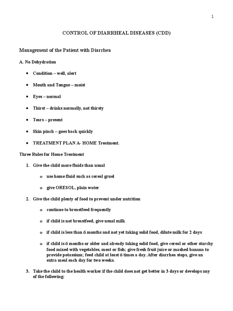 Diarrhea Control Program Guidelines | PDF | Diarrhea | Breastfeeding