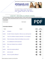 Lesson 69 Josh Works at A Software Company.: English Bahasa Indonesia