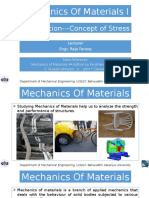 Mechanics of Materials I: Introduction - Concept of Stress