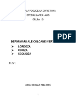 Deformarii Ale Coloanei Vertebrale