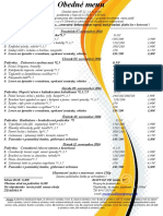 Obedné Menu 7.11.-11.11.2016