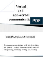 Verbal and Non-Verbal Communication