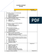 HPY560 Biostatistics Course Content