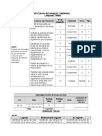 Segundo Medio, Matriz Septiembre