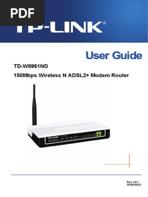 Td W8951nd User Guide Pdf Ip Address Wireless Lan