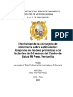 Efectidad de La Consejeria de Enfermeria