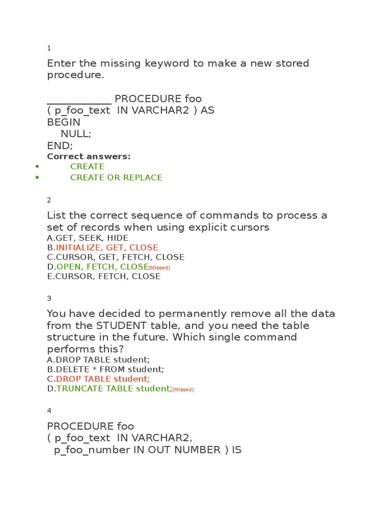 Create Stored Procedure in Oracle | PDF | Pl/Sql | Control Flow